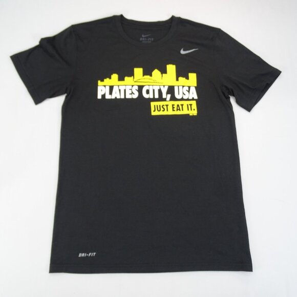 Nike Rochester Red Wings Plates City USA NY Dri Fit T Shirt Black Sz S MILB - Picture 1 of 6